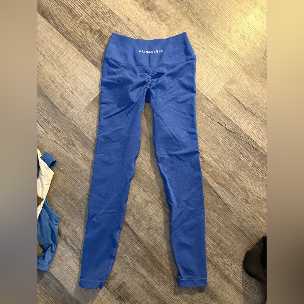 Alphalete Blue High-Waist Leggings